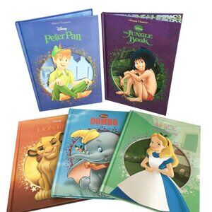 Disney Classics Kids Hardcover Cut-Out Book Bundle of 5